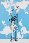 Yuri Solomko, Blue Graffitist, 198x320cm, 2008